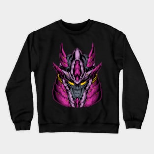 samurai robot helmet Crewneck Sweatshirt